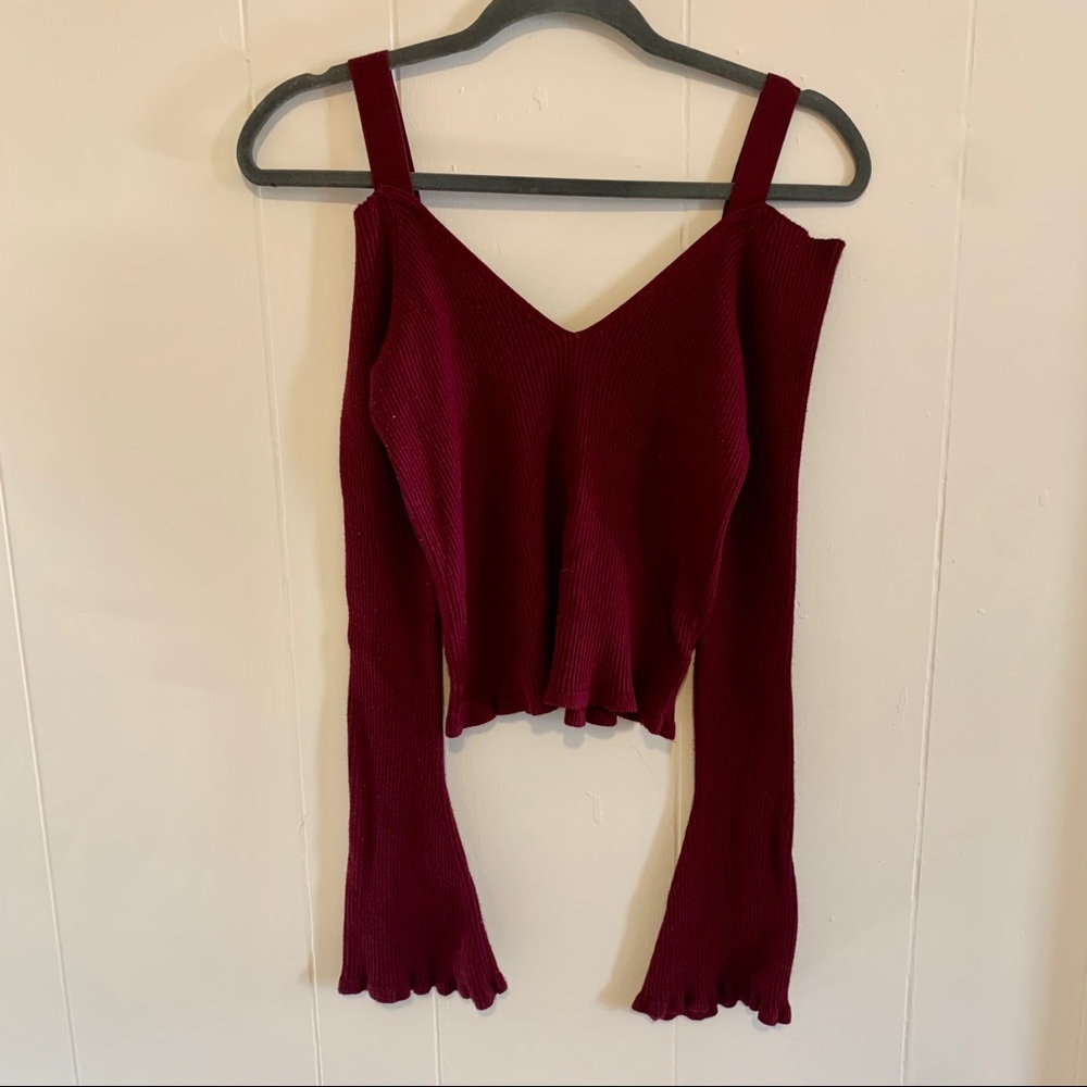 LA HEARTS off-shoulder sweater